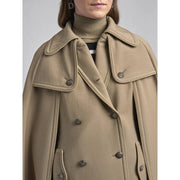 shawl-style women's coat, view 4 - MRSLM