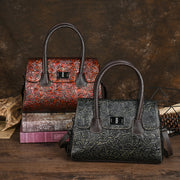 women's genuine leather vintage handbag - MRSLM