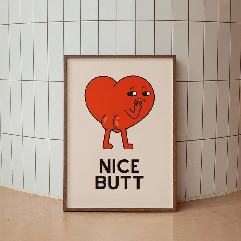 funny bathroom wall art canvas print, view 2 - MRSLM