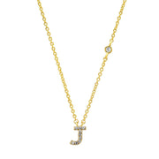 letter pendant necklace, view 21 - MRSLM