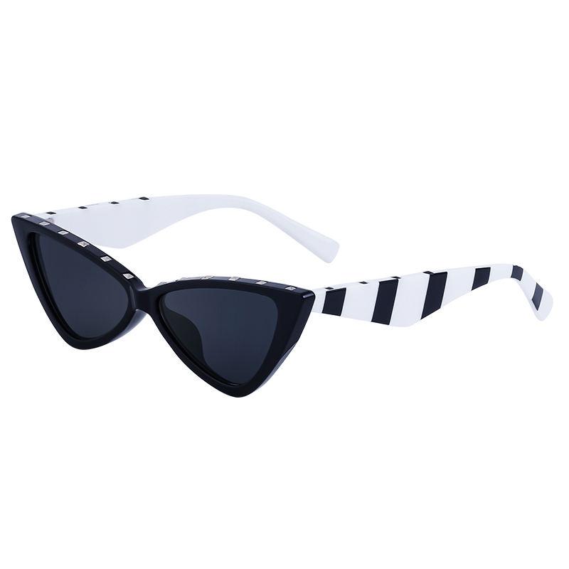 rivet cat eye sunglasses, view 6 - MRSLM