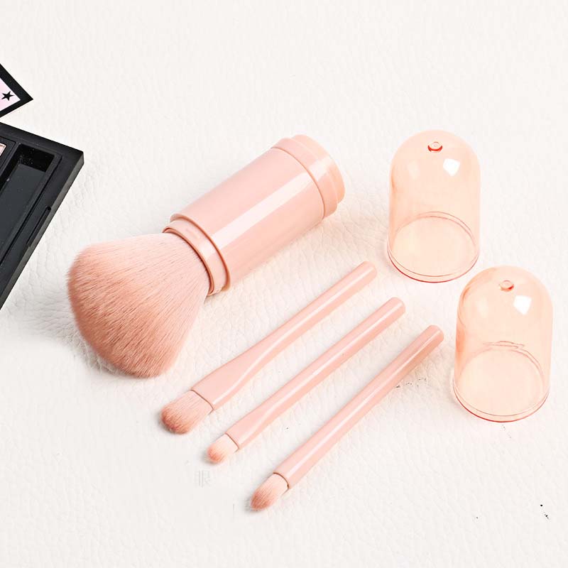 telescopic 4 in 1 makeup brushes set, view 5 - MRSLM