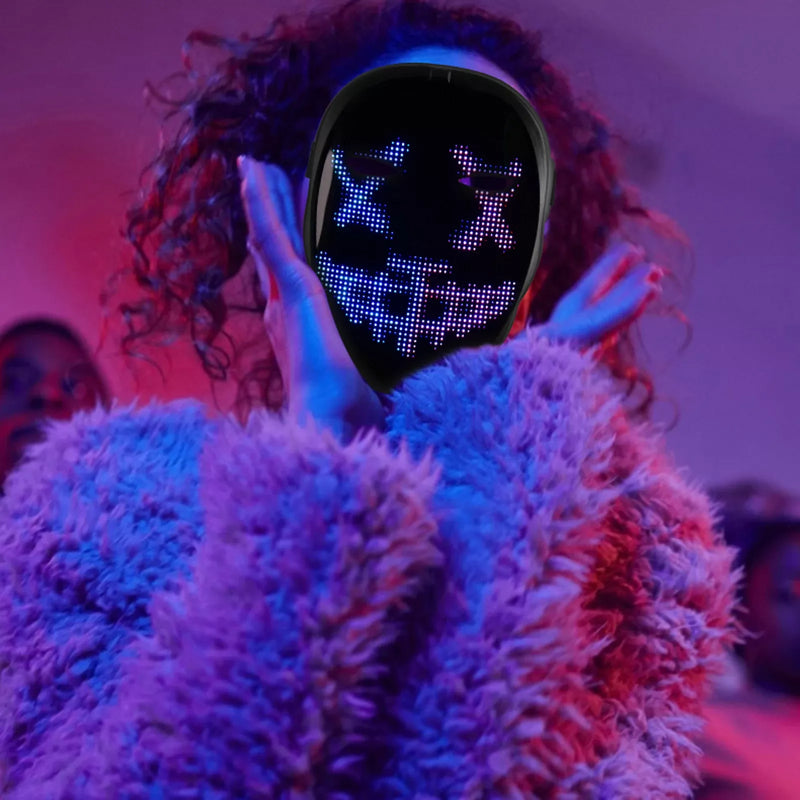 bluetooth led mask, view 4 - MRSLM