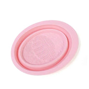 silicone folding makeup brush cleaning bowl, view 3 - MRSLM
