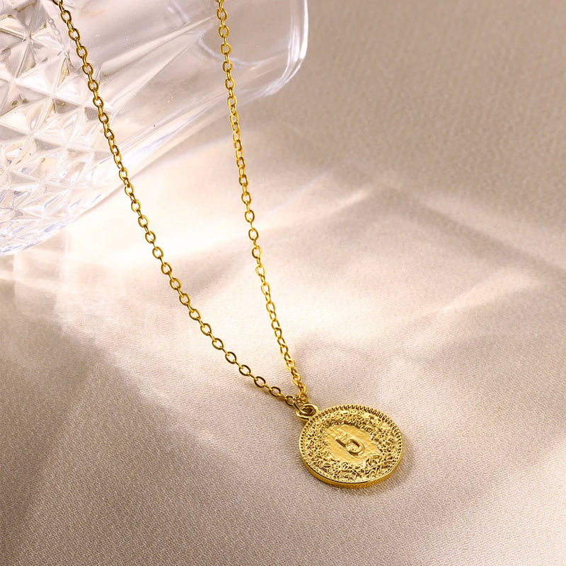 coin pendant necklace, view 9 - MRSLM