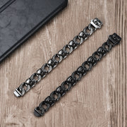 men's punk stainless steel bracelet, view 4 - MRSLM