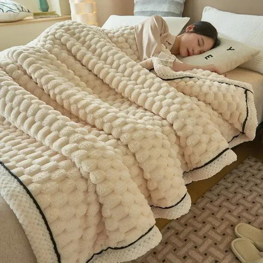 velvet flannel fleece blanket - MRSLM