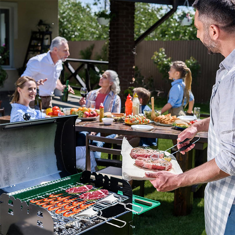 stainless steel bbq rolling basket, view 6 - MRSLM