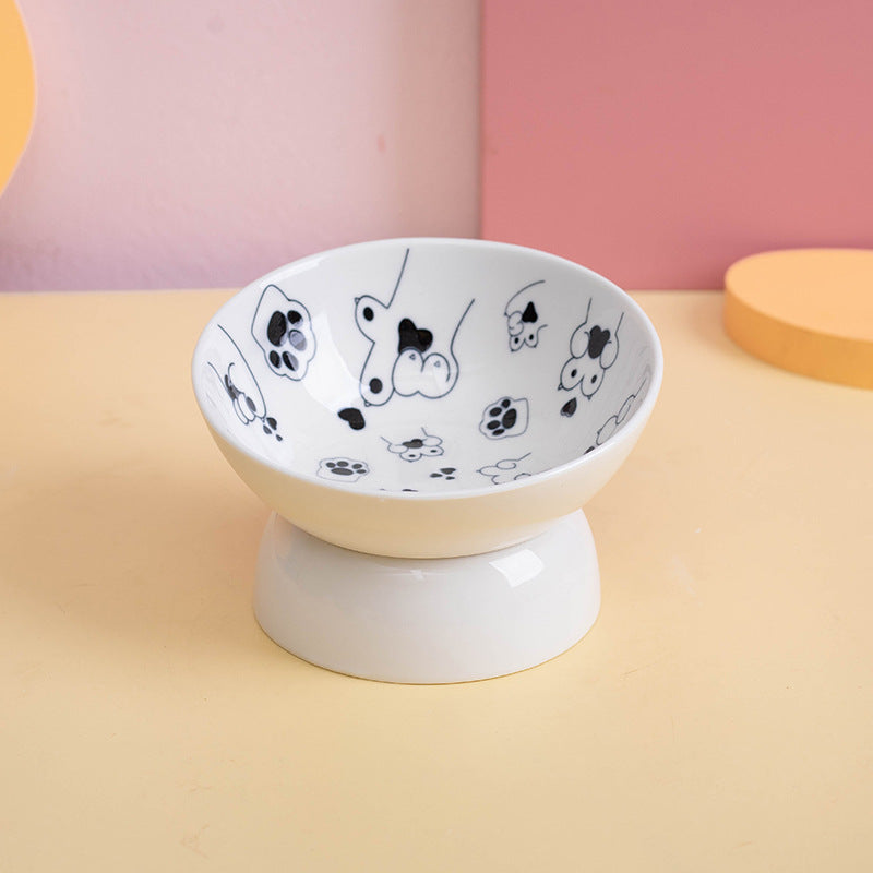 cartoon ceramic cat bowl, view 9 - MRSLM