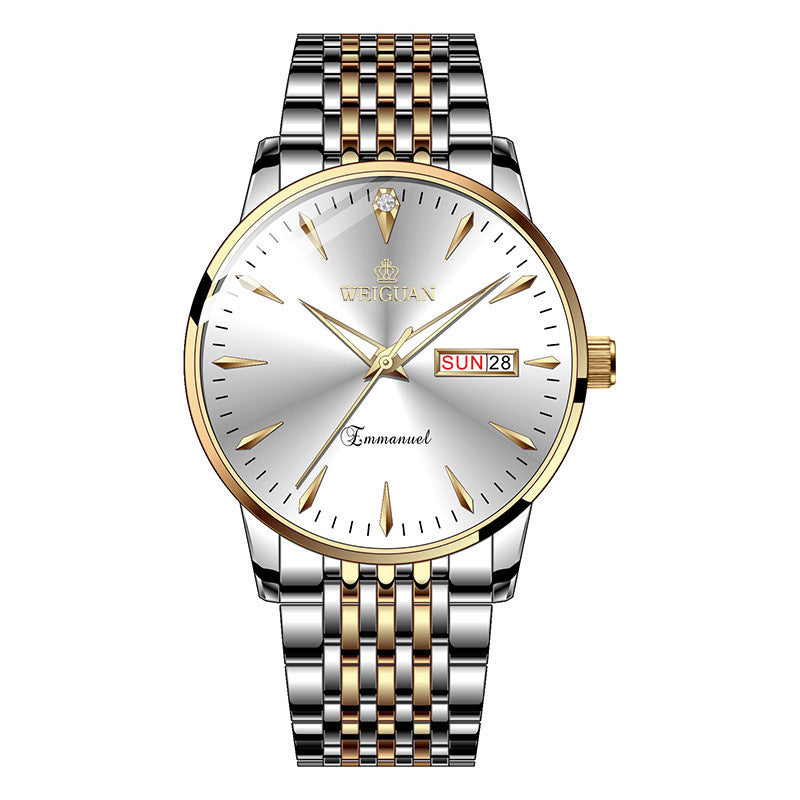 men's double calendar watch, view 5 - MRSLM