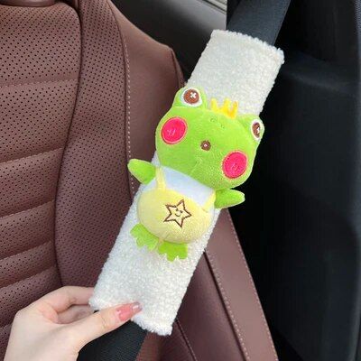 heart frog seat belt shoulder cover, view 4 - MRSLM