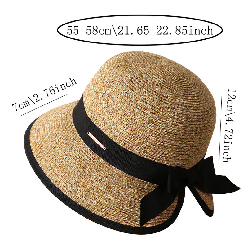 women's big brim summer sun hat, view 8 - MRSLM