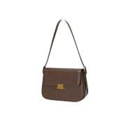 genuine leather small square shoulder bag, view 4 - MRSLM