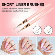 nail art liner brush set, view 8 - MRSLM