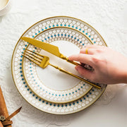 nordic bone china plate set, view 9 - MRSLM