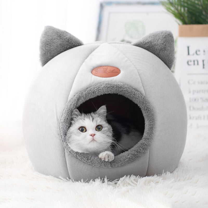 Cozy cave cat bed, view 7 - MRSLM