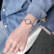 retro small gold bangle bracelet watch, view 16 - MRSLM