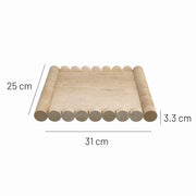 travertine marble tray, view 6 - MRSLM