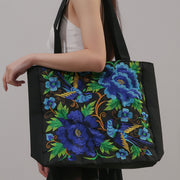 phoenix embroidered shoulder bag, view 9 - MRSLM