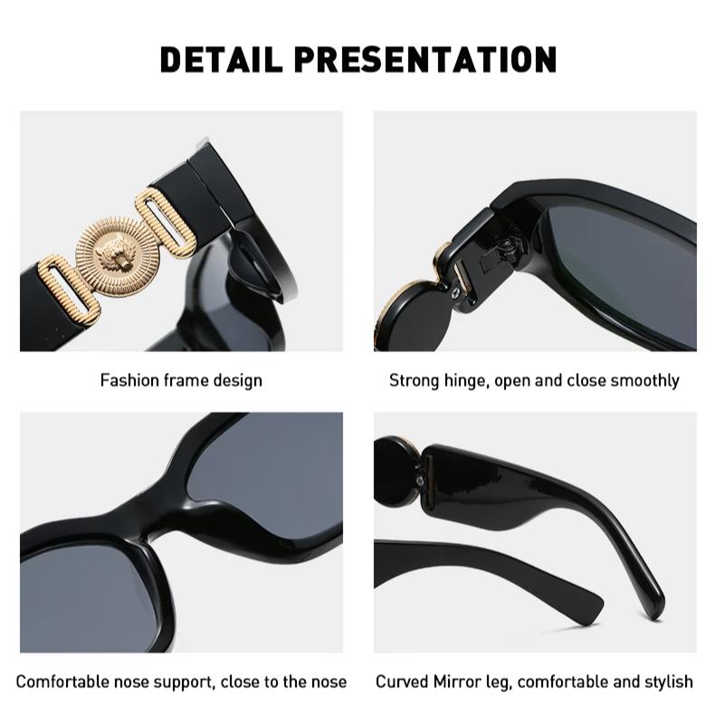 small vintage rectangle sunglasses, view 9 - MRSLM