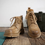 men's vintage leather ankle boots, view 11 - MRSLM