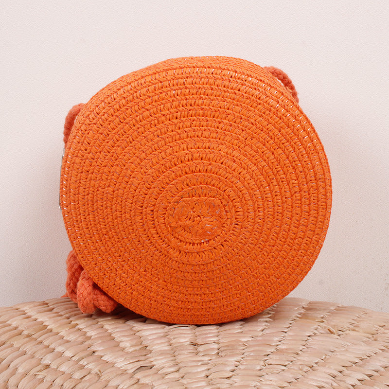 woven straw crossbody bag, view 3 - MRSLM