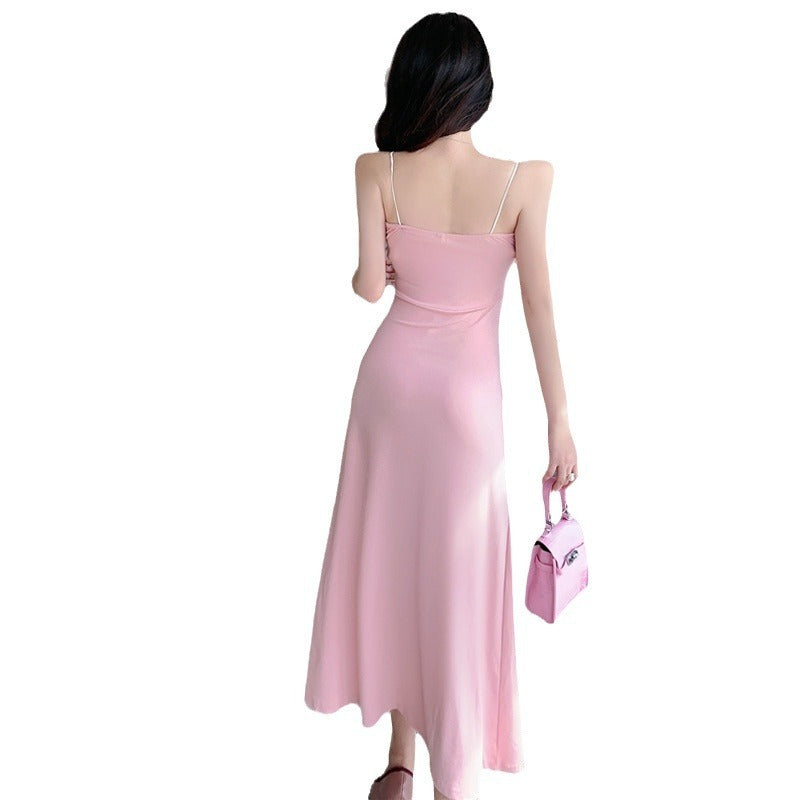 slim-fit long slit dress, view 5 - MRSLM