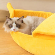 banana cat bed house, view 3 - MRSLM