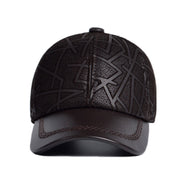 sheepskin leather baseball cap, view 5 - MRSLM