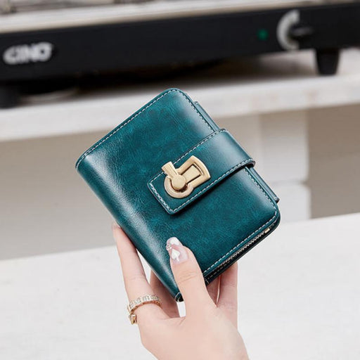 retro pu leather short wallet - MRSLM