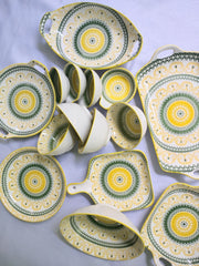 bohemian ceramic plates and bowls set, view 8 - MRSLM