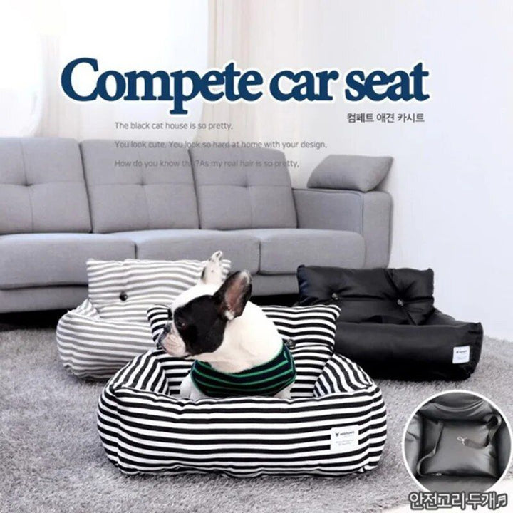 Luxury Pet Car Seat Pad with Safety Belt