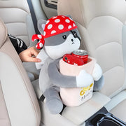 2-in-1 cute car tissue box and trash can, view 5 - MRSLM
