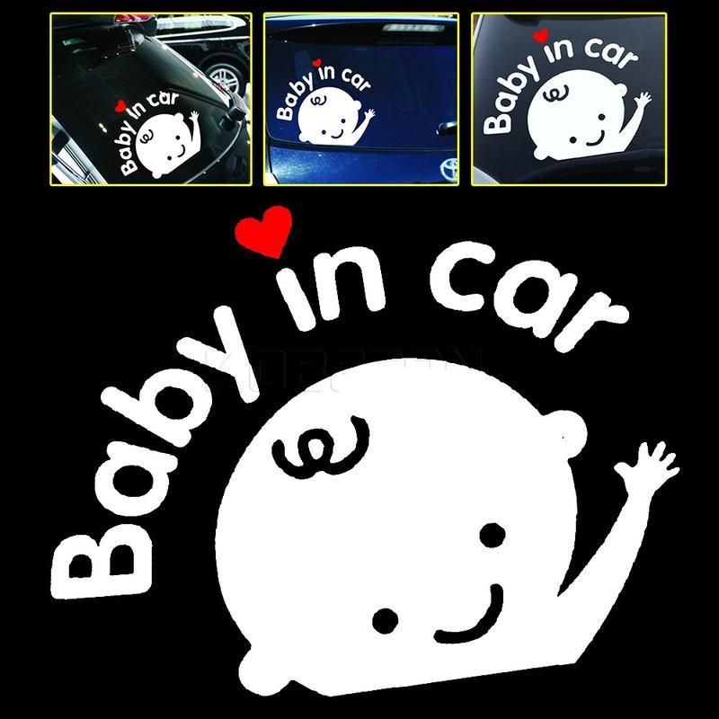 Baby on board 3D cartoon car sticker, view 6 - MRSLM