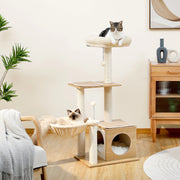 Modern cat tree tower, view 3 - MRSLM