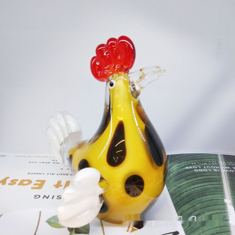 Handmade blown glass animal ornament, view 3 - MRSLM