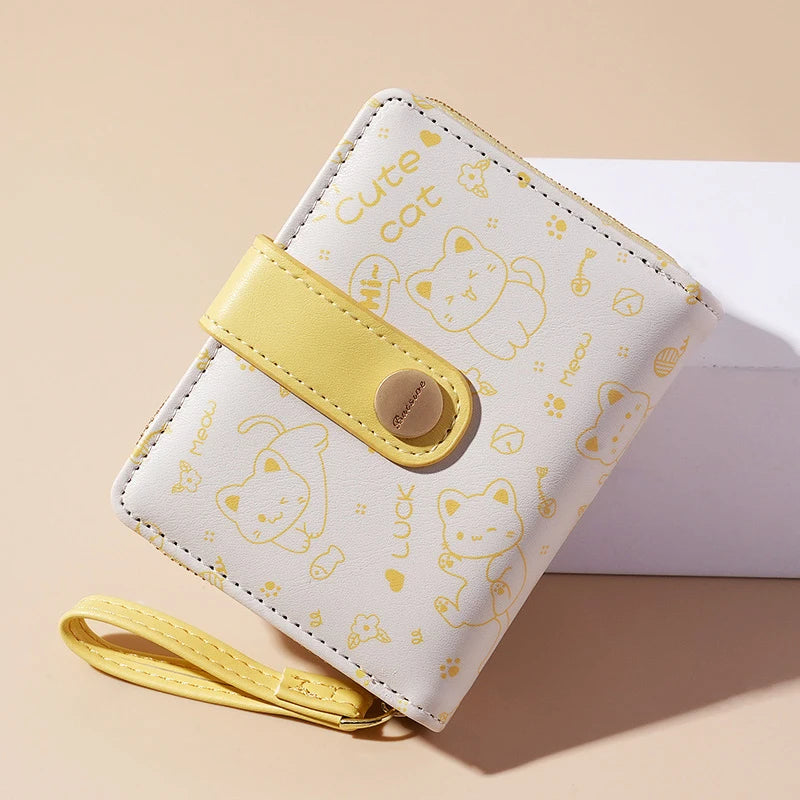 Cute cat compact wallet, view 11 - MRSLM