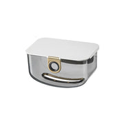 wall-mounted tissue box and storage dispenser, view 2 - MRSLM