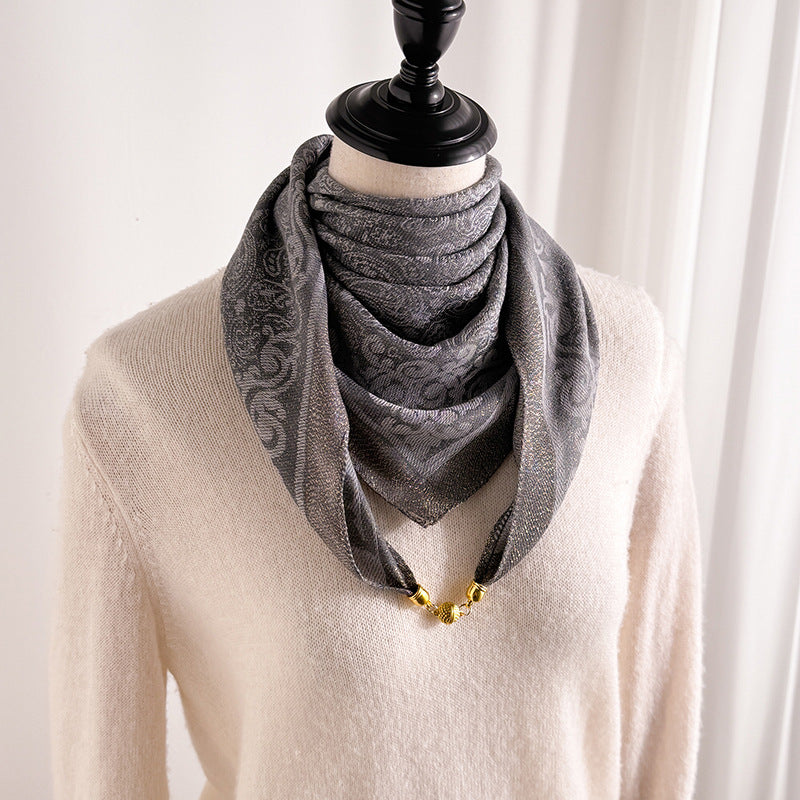 Spring Autumn Polyester Scarf For Women