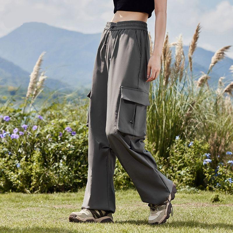 women's wide leg summer pants, view 3 - MRSLM