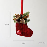 Knitted Christmas stocking decoration, view 3 - MRSLM