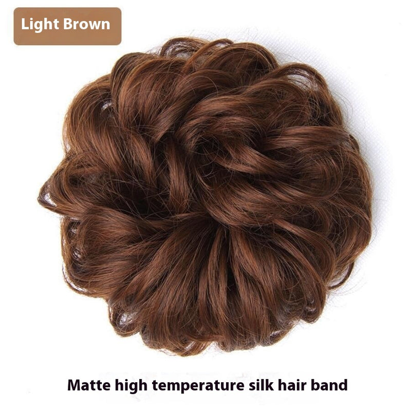 fluffy bun hair band wig, view 7 - MRSLM