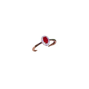 natural pigeon blood ruby ring, view 5 - MRSLM