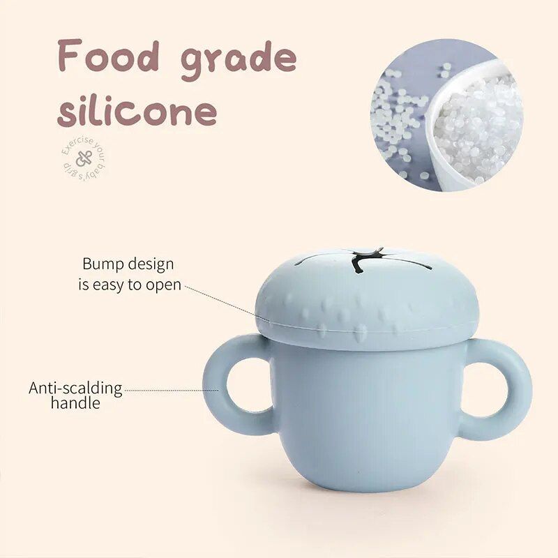 Silicone toddler snack cup, view 8 - MRSLM