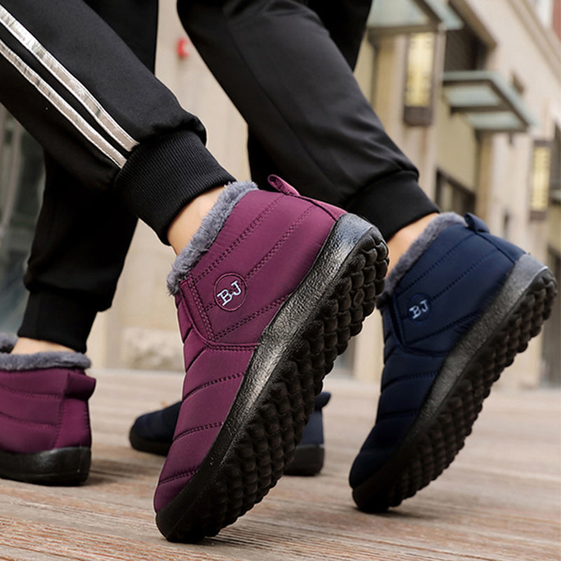 Unisex Waterproof Fur-Lined Winter Snow Boots