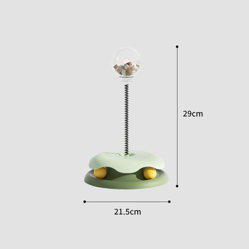 interactive tumbler cat toy with food dispenser, view 9 - MRSLM