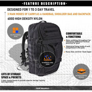 Nylon gym duffel bag, view 4 - MRSLM