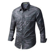 men's loose cotton retro shirt - MRSLM