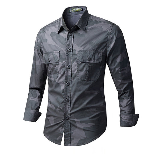 men's loose cotton retro shirt - MRSLM
