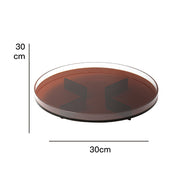 nordic acrylic round tray, view 3 - MRSLM